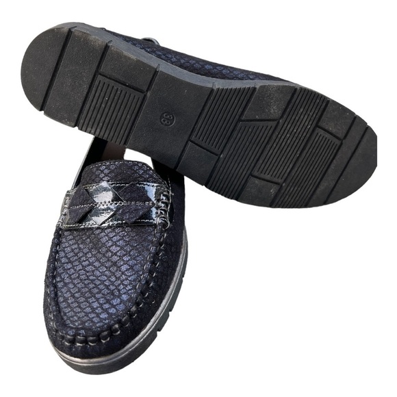 Yameiji Navy Blue loafers size 38 (7) - Picture 7 of 7